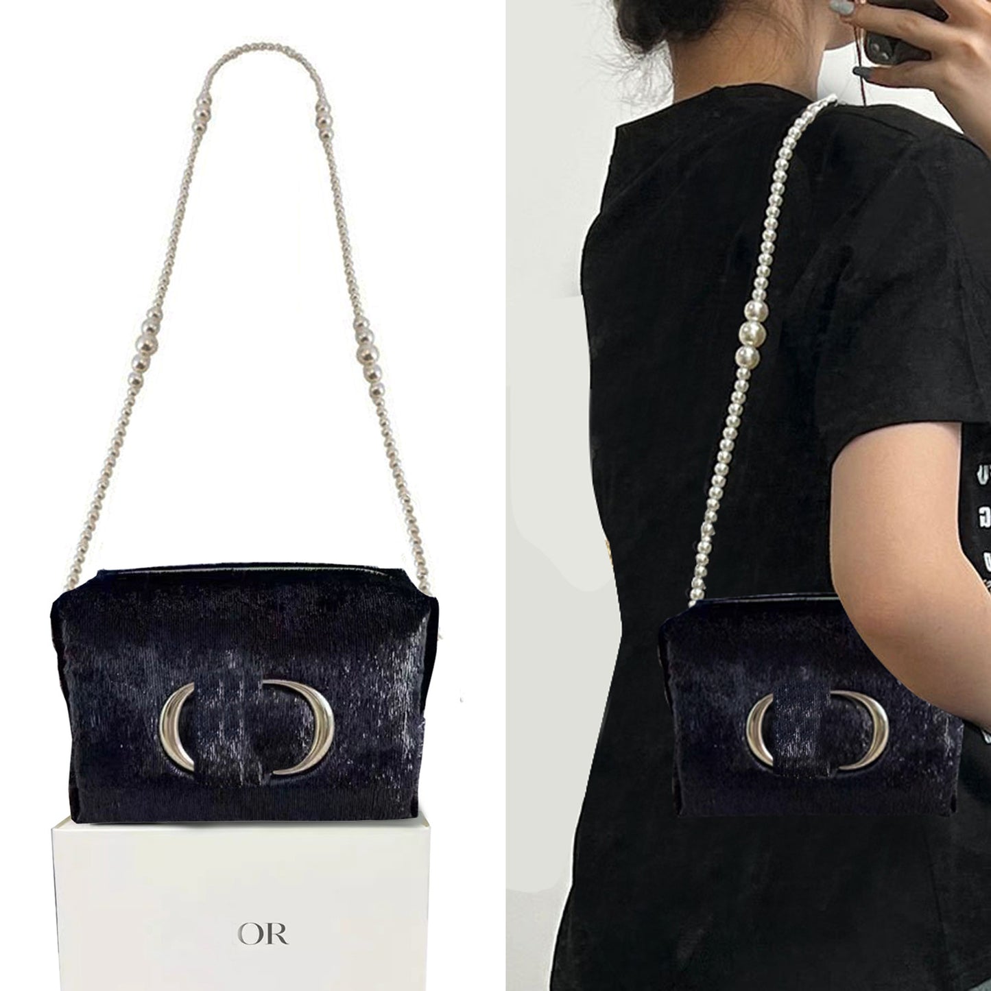 White Space Cotton Super Soft Feeling Portable Cosmetic Bags