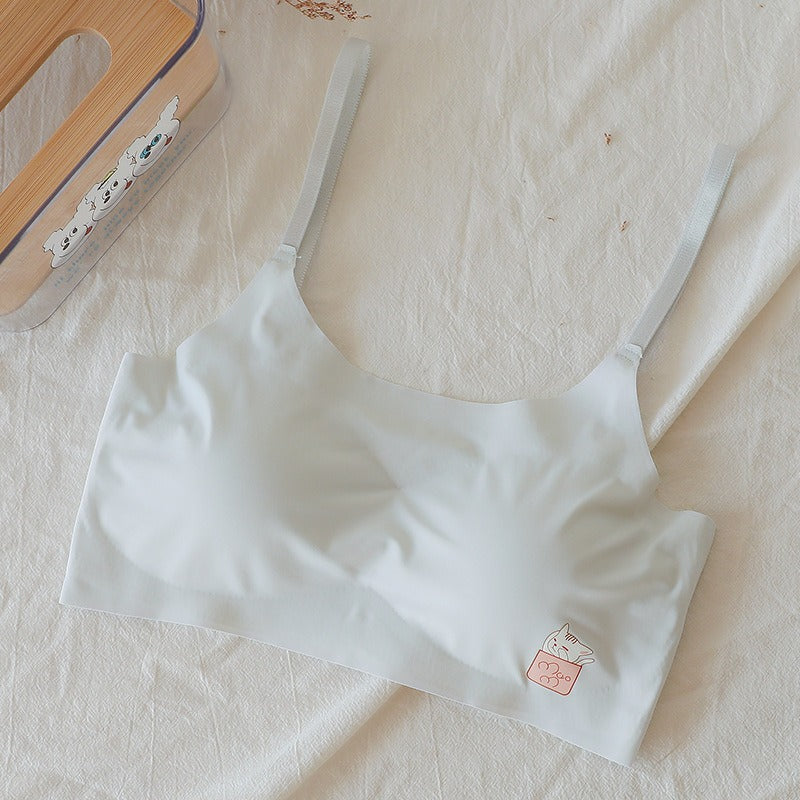 Ice Traceless Underwear Junior High School Chest Bras