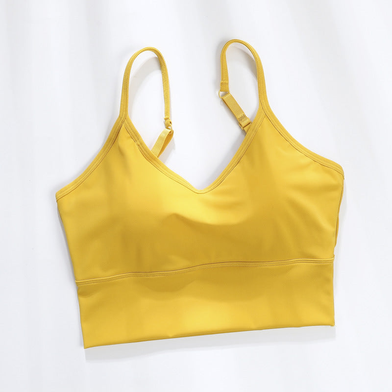 Female Spaghetti Strap With Chest Pad Tanks Camis
