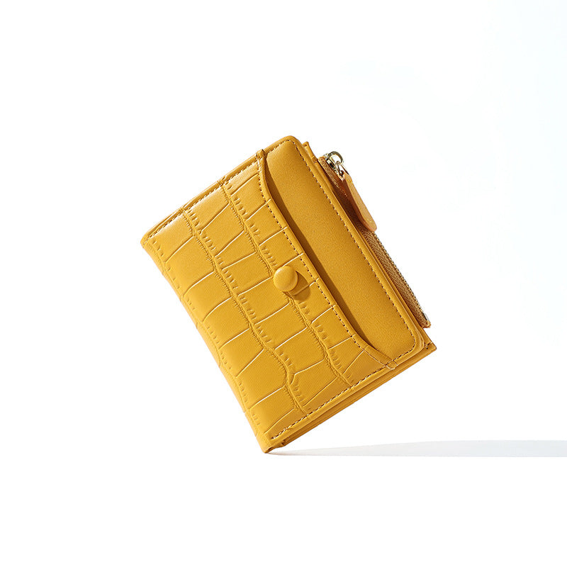 Fashion Stylish Zipper Folding Large Capacity Ladies Wallets