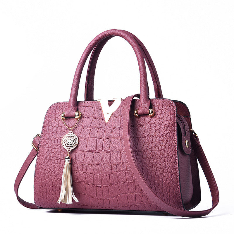 Women's Alligator Print Elegant Mother's Fashion Bags