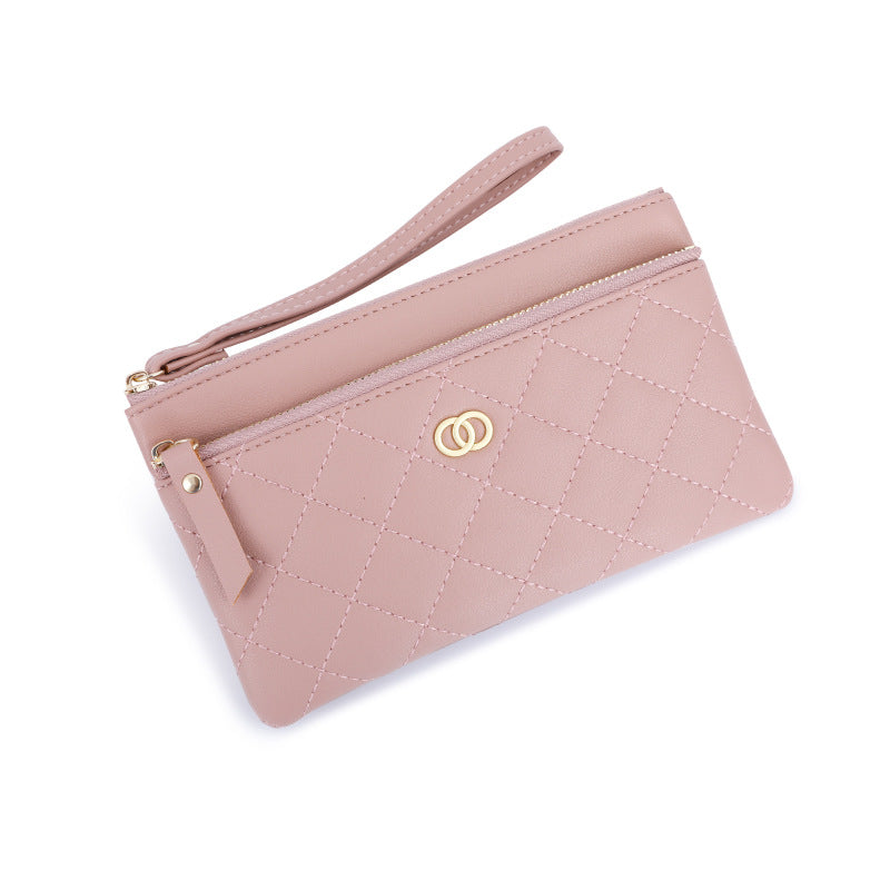 Women's Classic Style Fashion Saving Rhombus Clutch Ladies Wallets