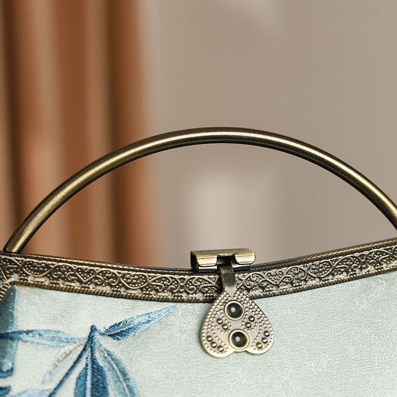 Embroidered Chinese Style Cheongsam Banquet Pure Handbags
