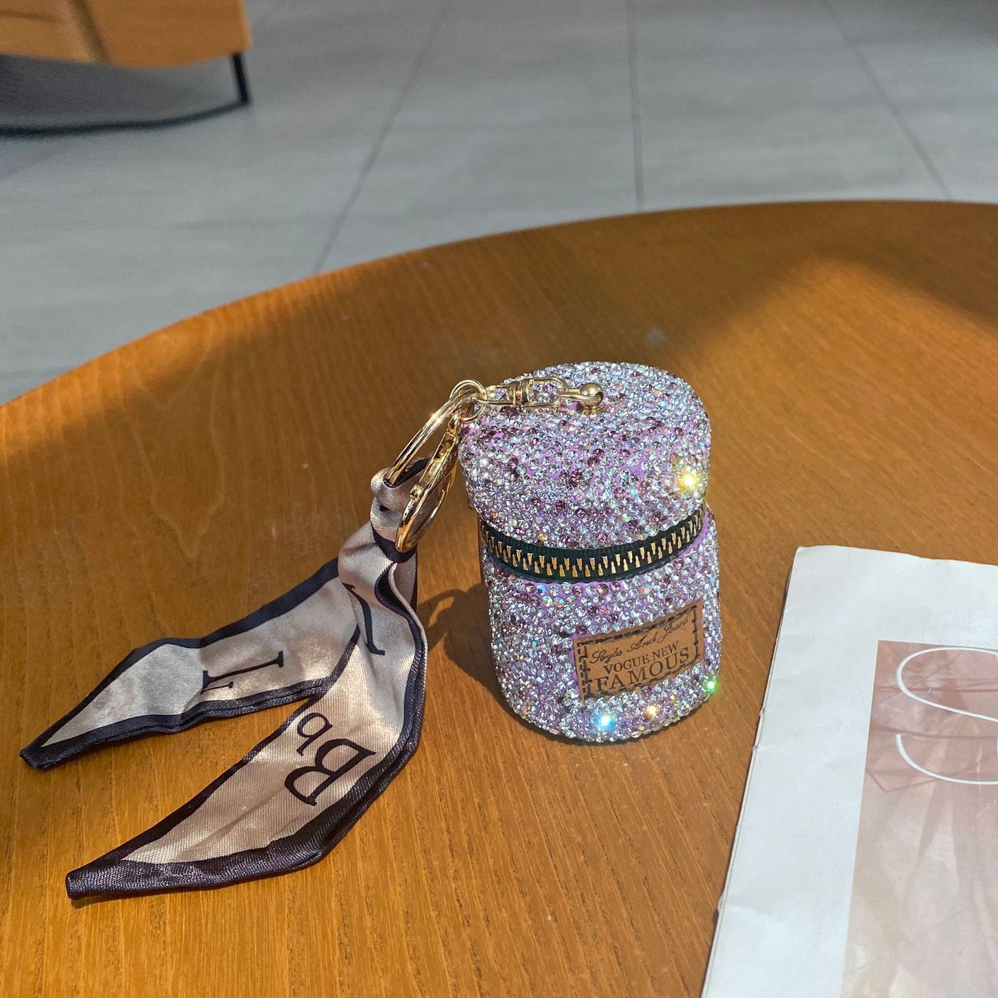 Mini Full Diamond Advanced Sense Earphone Classic Coin Purses