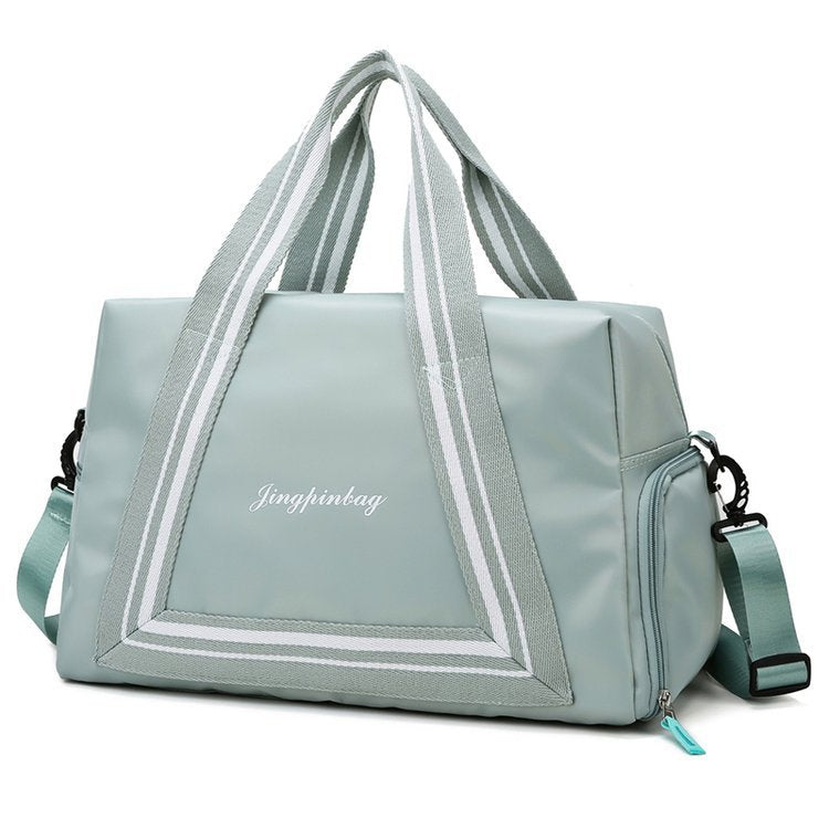 Large Capacity Dry Wet Separation Yoga Fitness Printed Travel Bags