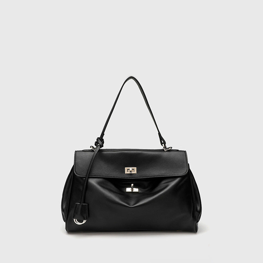 Women's Leather Tactile Feel Large Capacity Totes High-grade Underarm Bags