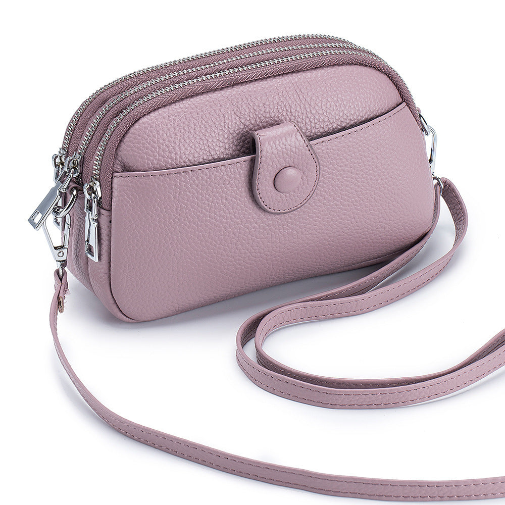 Women's Leather Large Capacity Fashion Mobile Crossbody Bags
