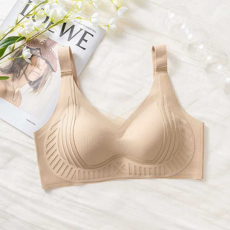Women's Pull Up Support Underwear Seamless Soft Breast Everyday Bras