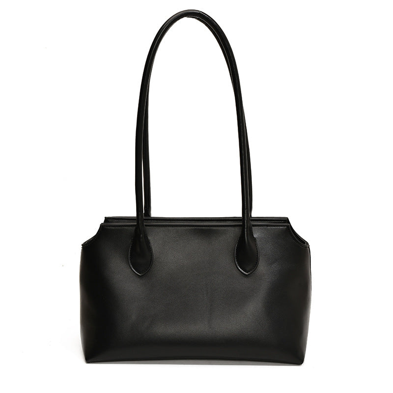 Women's Retro Simple Advanced Texture Baguette Underarm Shoulder Bags