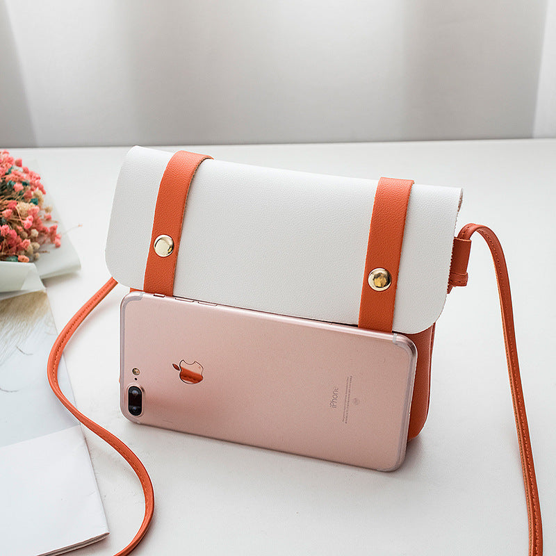 Korean Style Candy Color Contrast Simple Small Square Bags