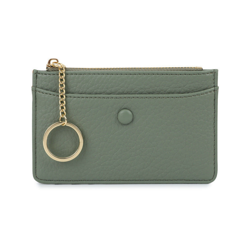 Women's Simple Lychee Pattern High Sense Access Card Holder