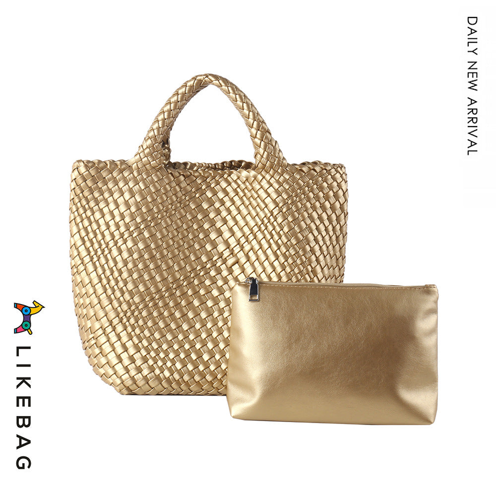 Women's Handmade Woven Fashion Large Capacity Totes Women's Shoulder Bag