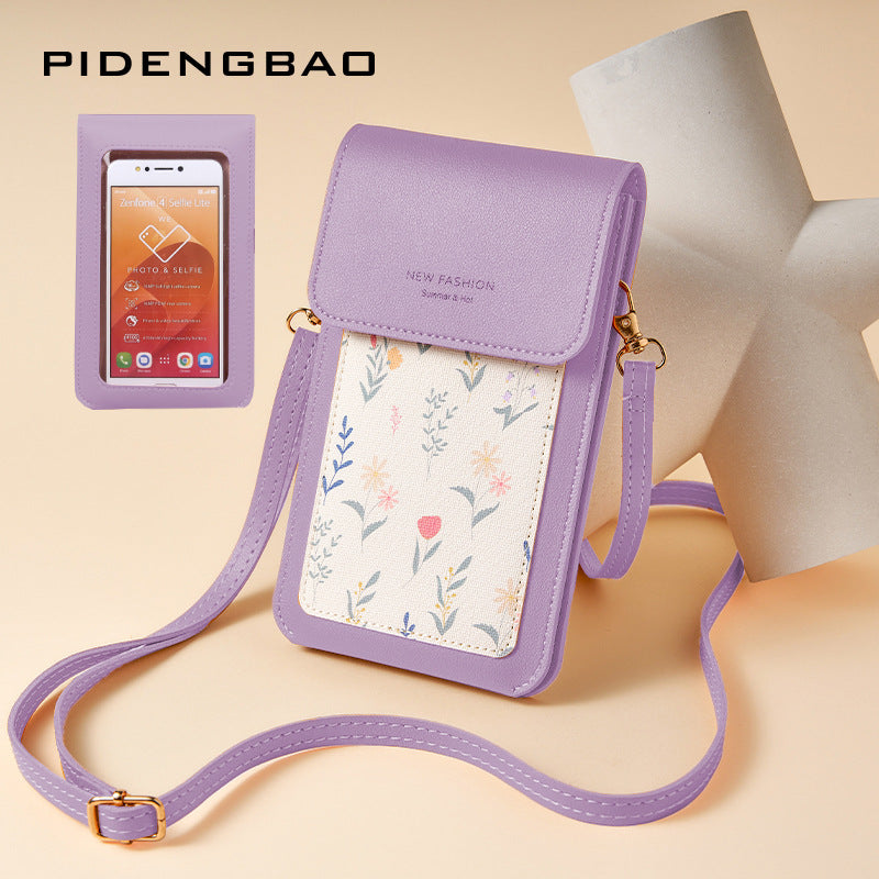Stylish Touch Screen Thin Printed Mini Bags