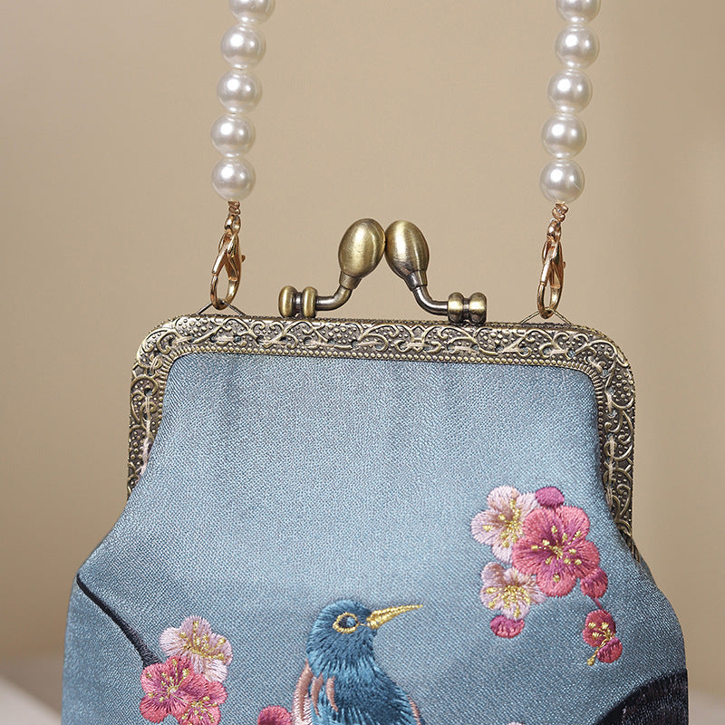 Pearl Embroidered Ancient Style Cheongsam Banquet Bags