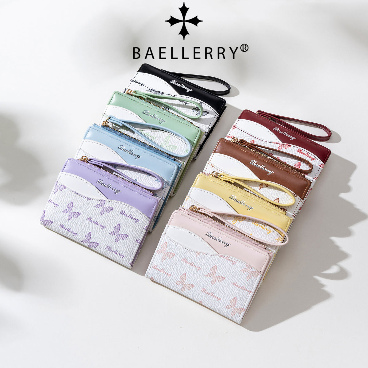 Women's High-grade Short Contrast Color Fashion Butterfly Ladies Wallet