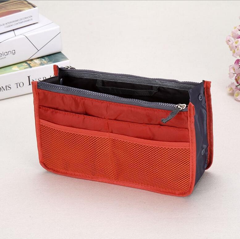 Medium Large Portable Double Zipper Wash Organizing Storage Makeup Bag