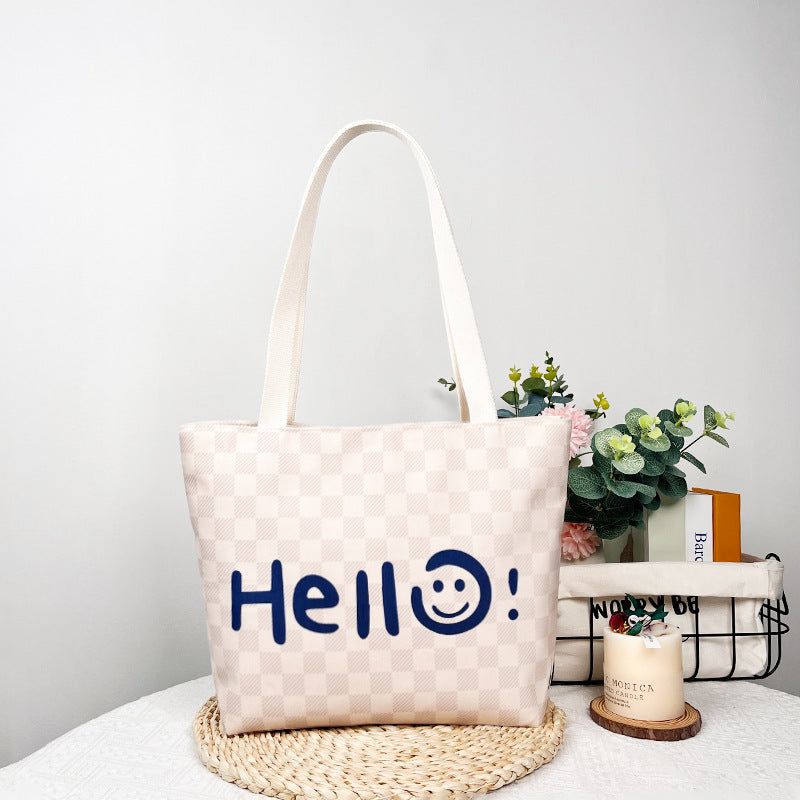 Canvas Fabric Duplex Printing Versatile Large Capacity Month Sales Thousand Bags