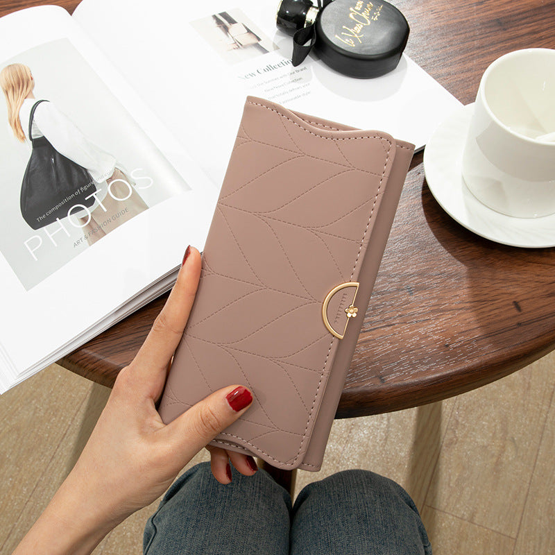 Charming Women's Long Design Fresh Clutch Coin Purses