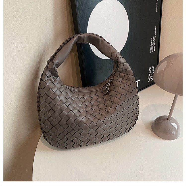 Women's French Texture Woven Elegant Underarm Niche Bags