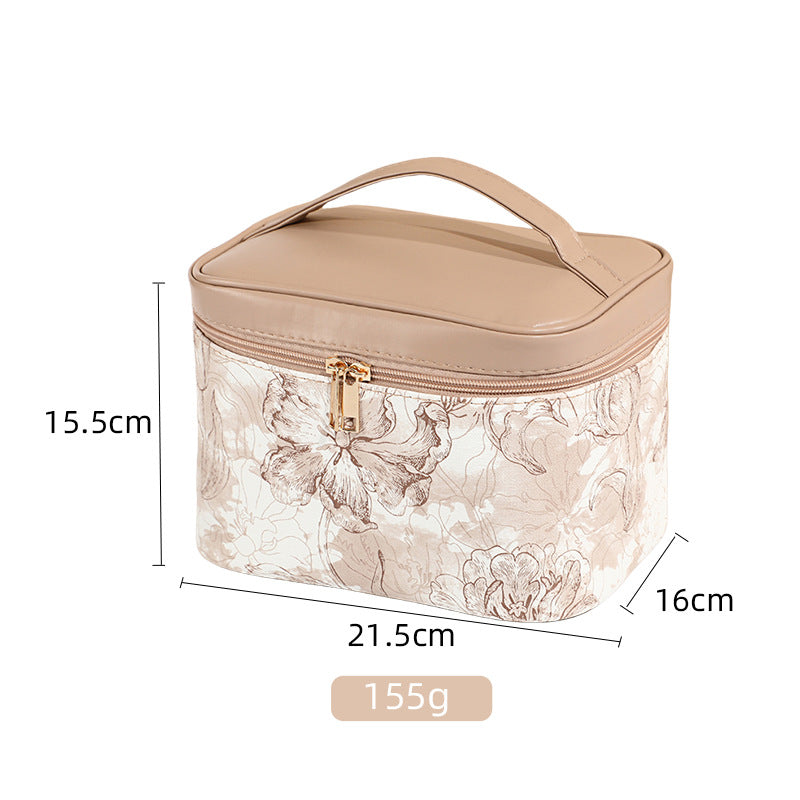Large Capacity High Sense Portable Out Three-dimensional Cosmetics Simple Makeup Bag