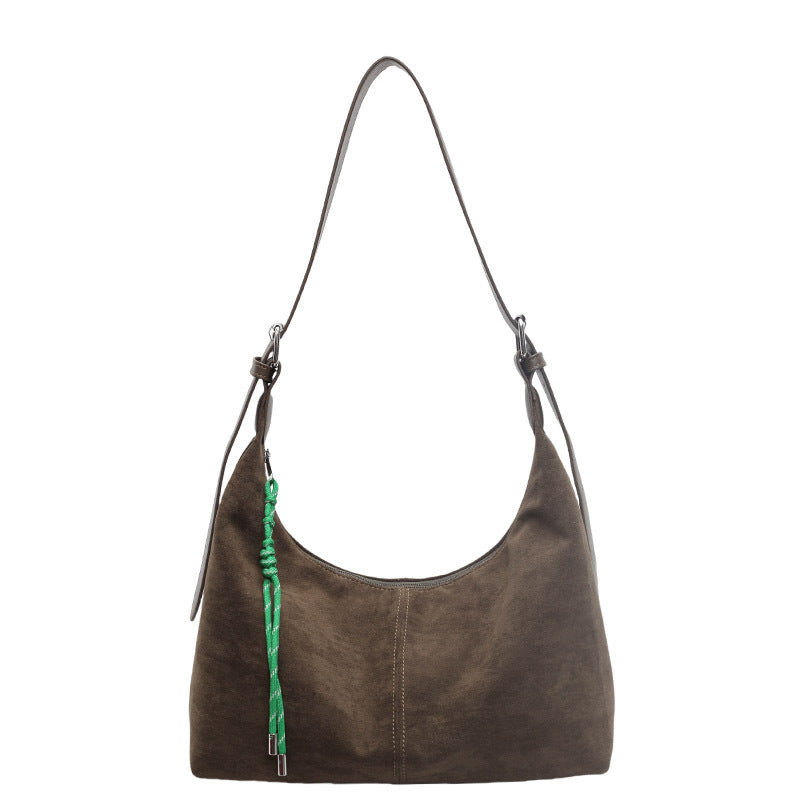 Women's Retro Large Capacity Totes Simple Fashion Commuter Class Korean Style Women's Shoulder Bag