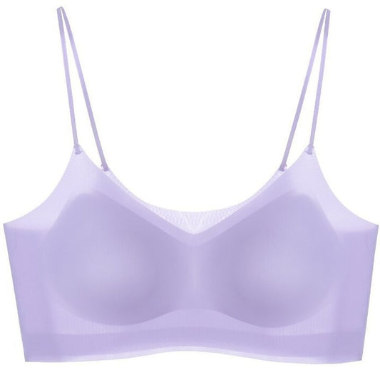 Women's Silk Underwear Seamless Invisible Beauty Back Everyday Bras