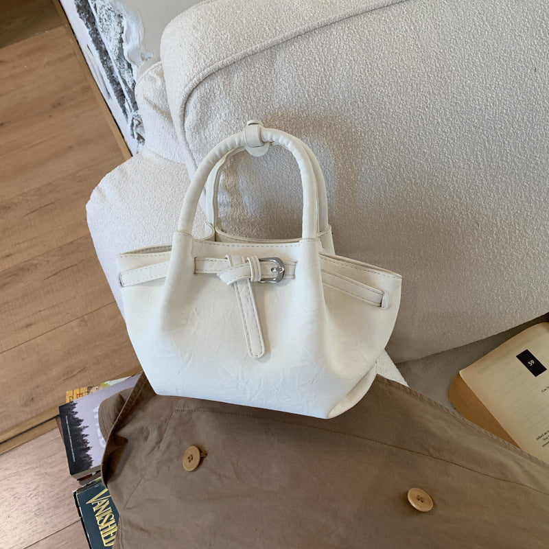 Korean Style Niche Portable Vegetable Basket Advanced Women's Shoulder Bag