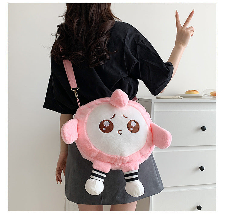Women's Plush Clow Make-up Cute Birthday Bags