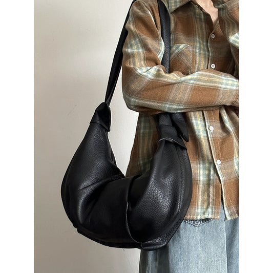 Pleated Dumpling Idle Commute Can Be Shoulder Bags