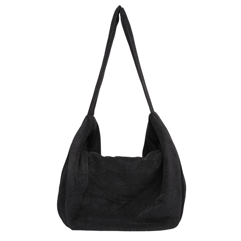 Leisure Large Capacity Dumpling Artistic Canvas Crossbody Bags