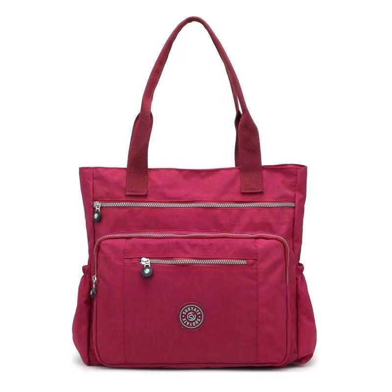 Women's Large Capacity Nylon Cloth Floral Leisure Women's Shoulder Bag
