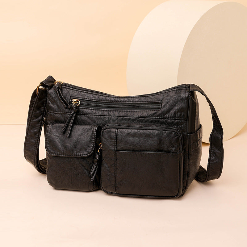 Beautiful Women's Mother Soft Leather Textured Women's Shoulder Bag