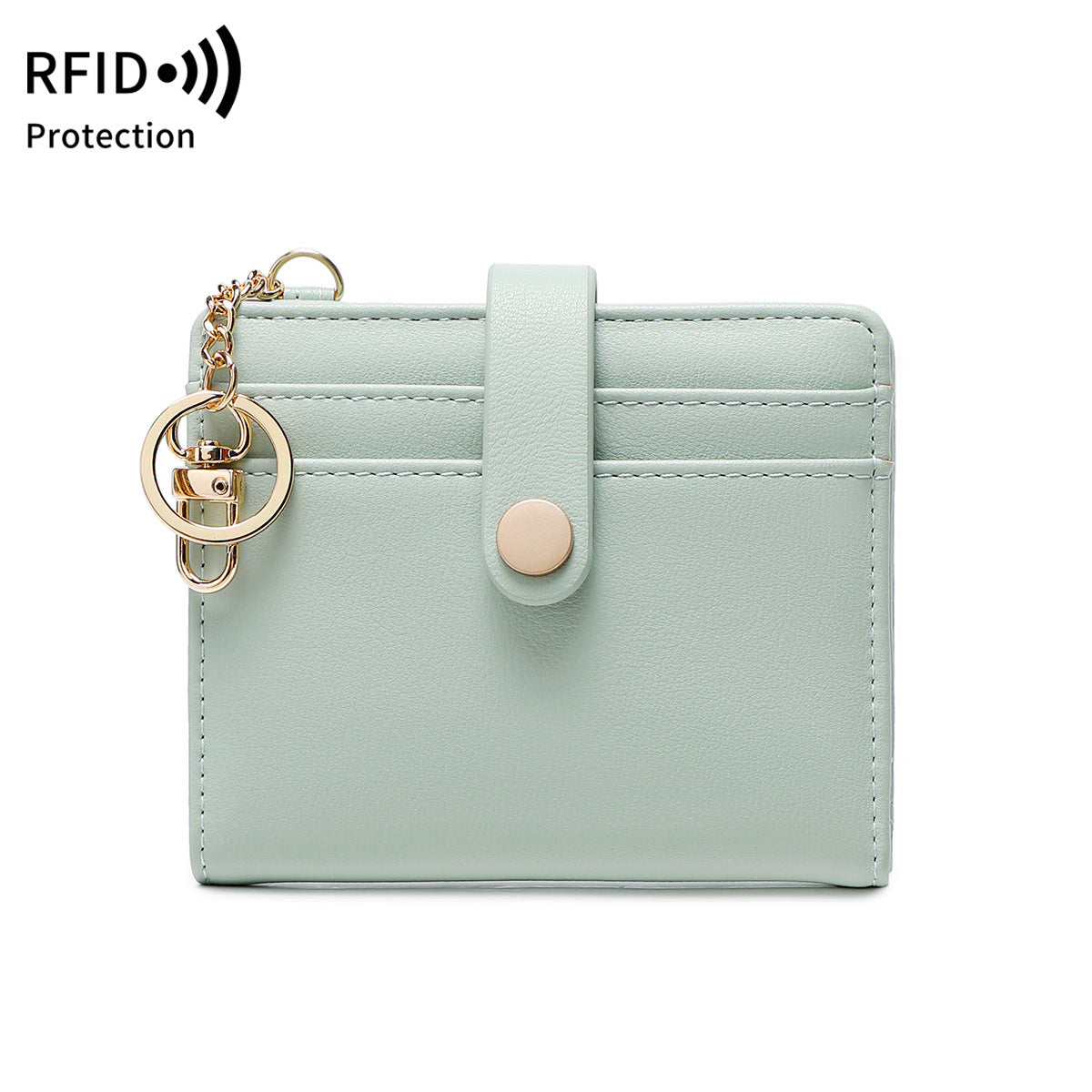 Creative Women's Swiping Simple Bifold Zipper Ladies Wallet