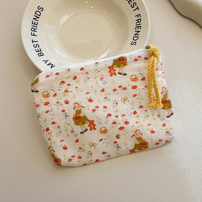 Korean Style Fresh Portable Mini Buggy Cosmetics Cosmetic Bags