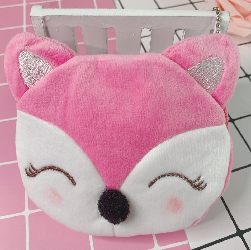 Korean Cartoon Heart Portable Mini Plush Coin Purses