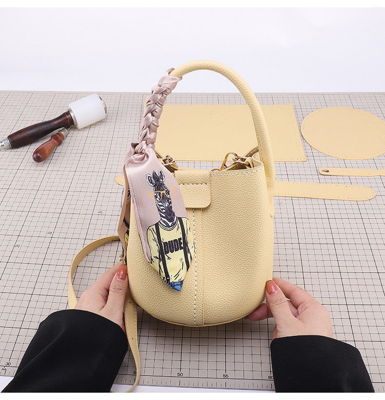 Women's Korean Style Pure Color Portable Crossbody Bags