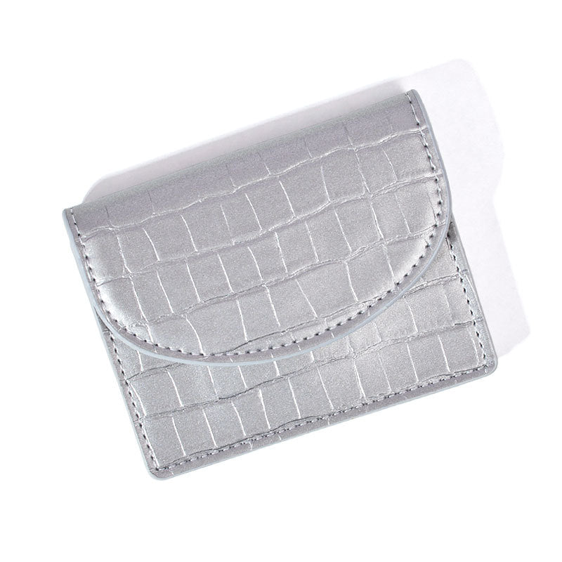 Women's Heavy Korean Style Sier Simple Cover Ladies Wallets