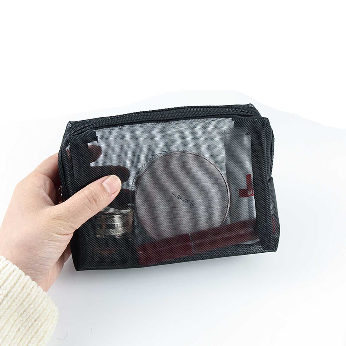 Mesh Large Capacity Waterproof Cosmetics Storage Cosmetic Bags