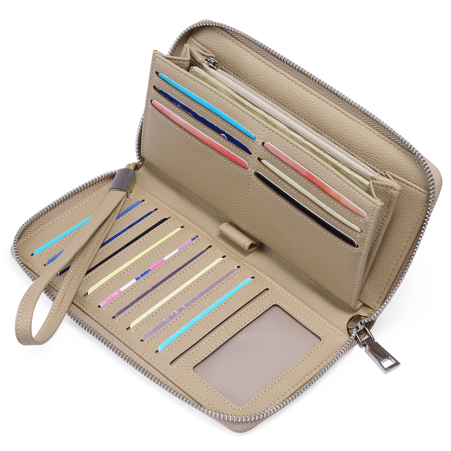 Women's Swiping Large Capacity Long Multi Slots Ladies Wallets