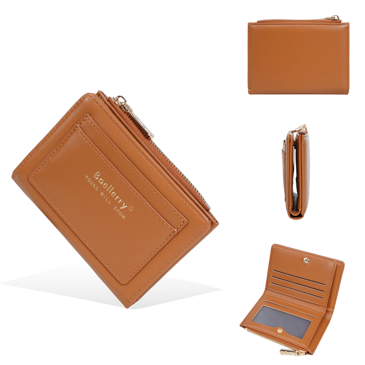 Women's Short Fashion Color Contrast Integrated High-grade Purses