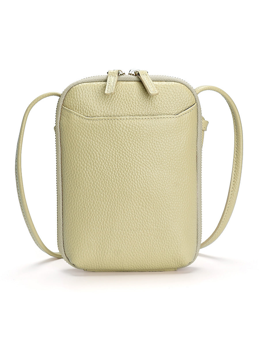 Women's Female Niche Leather Trend Simple Slung Bags