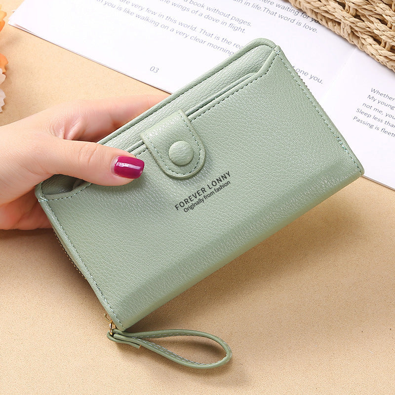 Women's Strap Clutch Fashion Korean Style Long Ladies Wallet