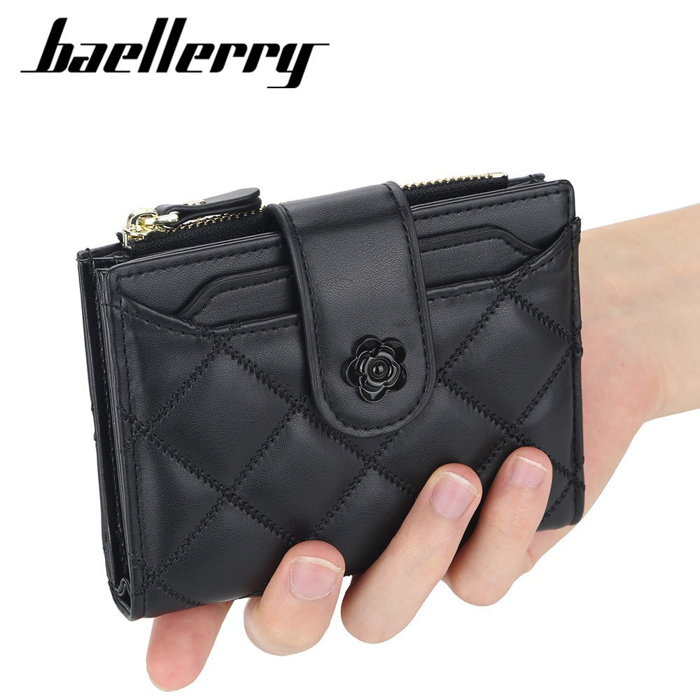 Women's Korean Style Multiple Slots Zipper Vertical Driving Purses