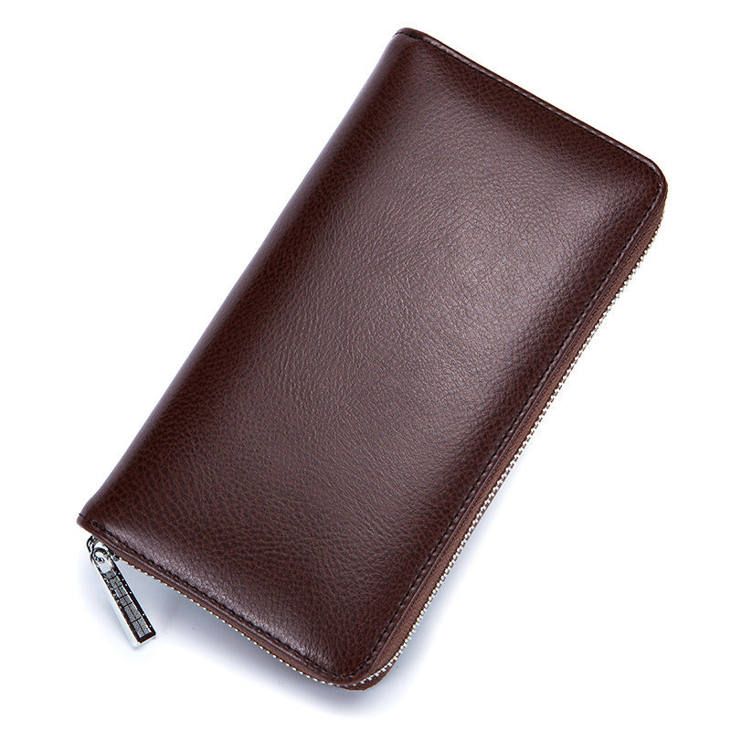 Women's & Men's Leather Organ Long Passport Multiple Slots And Large Card Holder
