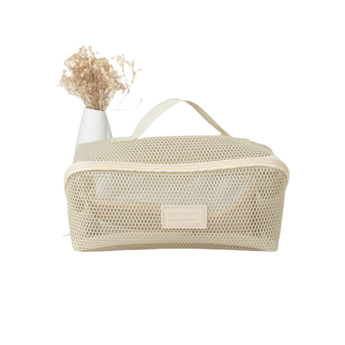 Hollow Mesh Large Capacity High Sense Multifunctional Partition Toiletry Makeup Bag