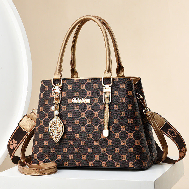 Large Capacity Fashionable Simple Western Style Handbags
