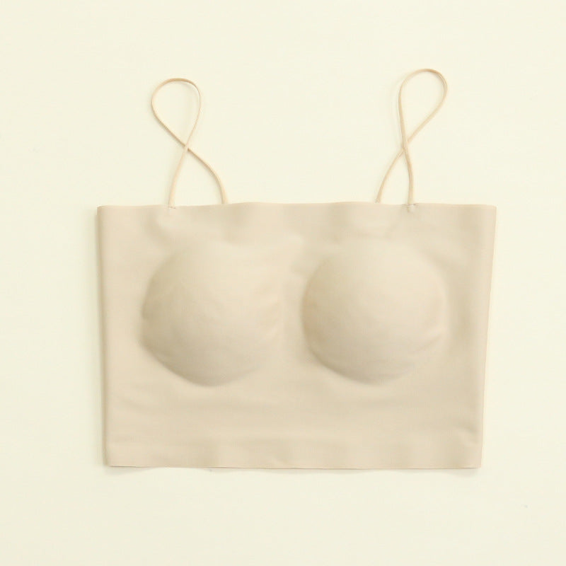 Pad One-piece Seamless Silk Sling Beautiful Back Outer Everyday Bras
