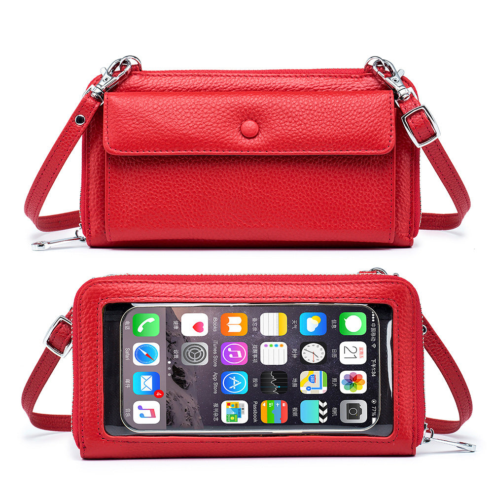 Women's Touch Screen Transparent Mobile Mini Phone Bags