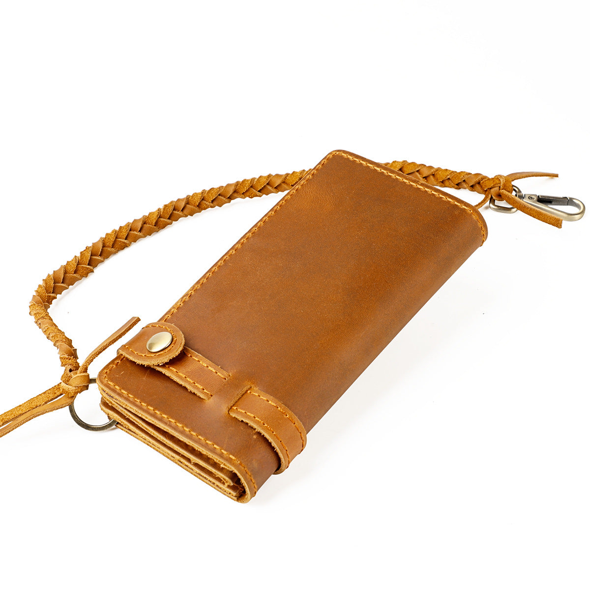 Men's Camping First Layer Cowhide Long Cell Men's Wallet