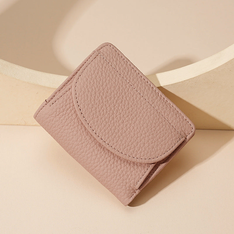 Pretty Women's Genuine Leather Swiping Mini Ladies Wallet
